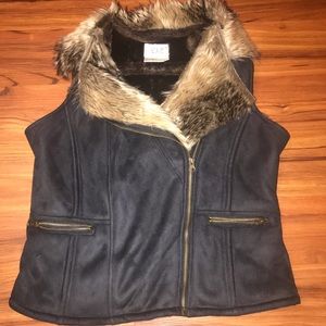 LAL live a little faux fur jacket